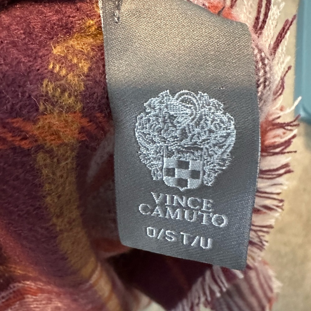 Vince Camuto Plaid and Houndstooth Scarf - Picture 8 of 9
